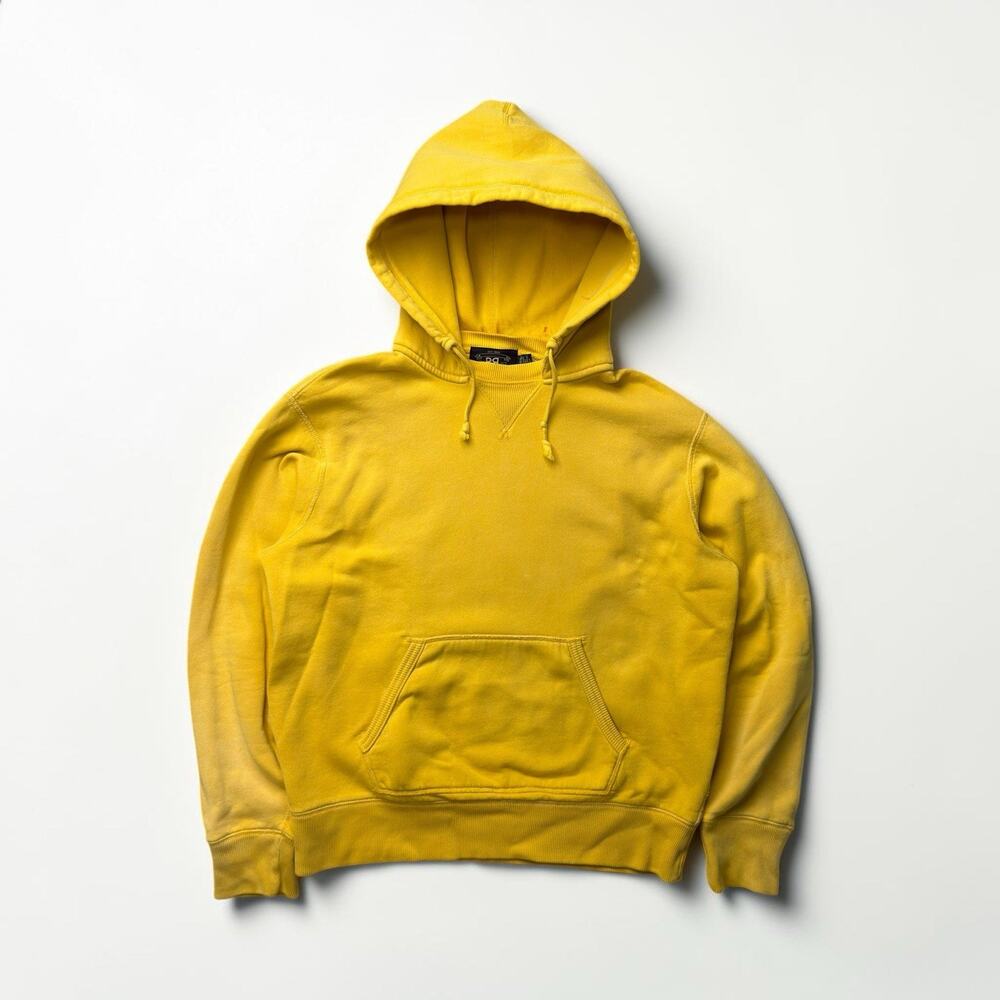 RRL Double RL Hoodie Polo Ralph Lauren Afterhood Sweatshirt Overdyed Faded Sz L